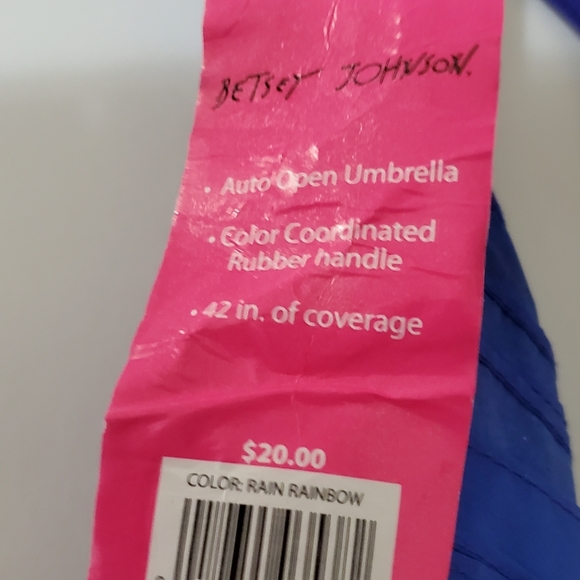 Betsey Johnson Rainblow Umbrella - Picture 5 of 6